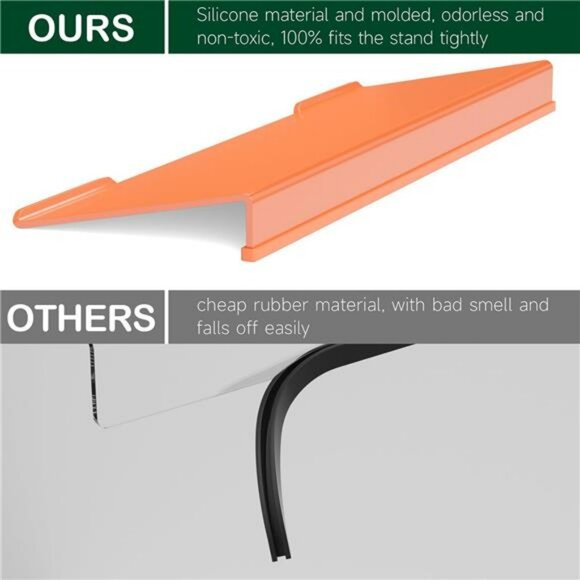 Orange acrylic ergonomic keyboard stand desktop riser non slip office desk holde - Picture 5 of 7
